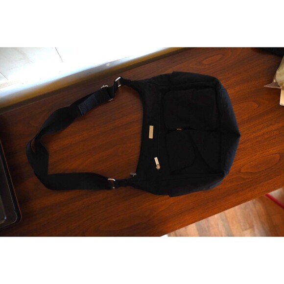 Baggallini Crossbody Purse Bag satchel black Nylon - Picture 3 of 10